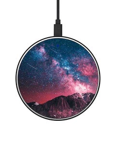 Buy Starfall Printed Fast Wireless Charger With USB Cable Multicolour in Saudi Arabia