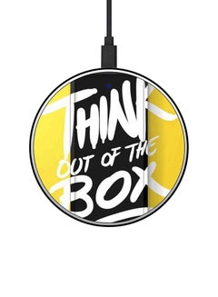 اشتري شاحن لاسلكي سريع بطبعة عبارة "Think Out Of The Box" مع كابل USB Multicolour في السعودية