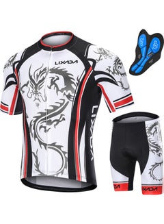 Buy Dragon Pattern Cycling Suit XXL in Saudi Arabia