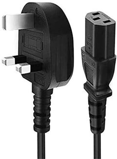 Buy 3-Pin Power Cable For Computer Black/Red in Saudi Arabia