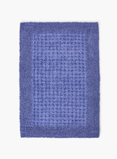 Buy Bath Mat - 100% Cotton 1720 GSM - Home Essential Bathroom Mat Reversible Periwinkle 40 x 60cm in UAE