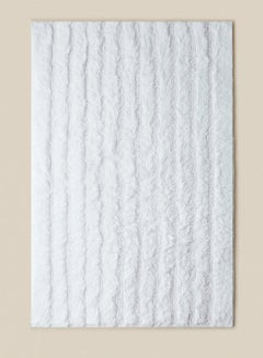 Buy Bath Mat - 100% Cotton 1370 GSM - Pure Home Infinity Bathroom Mat Anti-Slip Backing White 50 x 80cm in UAE