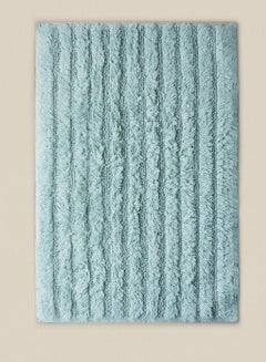 Buy Bath Mat - 100% Cotton 1370 GSM - Pure Home Infinity Bathroom Mat Anti-Slip Backing Aqua 50 x 80cm in UAE