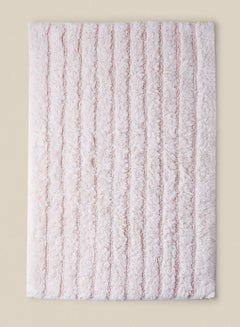 Buy Bath Mat - 100% Cotton 1370 GSM - Pure Home Infinity Bathroom Mat Anti-Slip Backing Blush 50 x 80cm in UAE