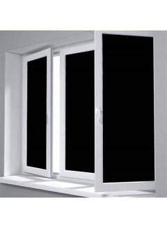 Buy Glue Static Decorative Window Film Black 60x200cm in Saudi Arabia