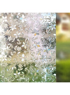 Buy Glue Static Decorative Window Film Clear 60x200cm in Saudi Arabia