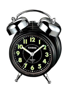 Buy Table Analog Alarm Clock Black/Silver 136x106x60mm in UAE