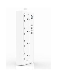 Buy Multi-Port Wifi Smart Plug Multi-Outlets White in Saudi Arabia