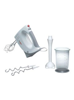 Buy Hand Mixer Set - 5 Speeds 450.0 W MFQ3540 White/Grey in Egypt