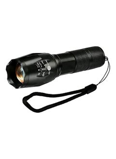 Buy Mini Zoom Tactical LED Flashlight Black 6x10cm in Saudi Arabia