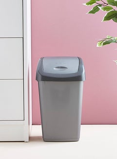 Buy Plastic Dust Bin Grey 9Liters in Saudi Arabia