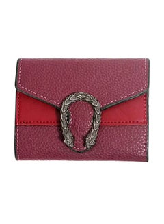 Buy Sleek Lightweight Casual Wallet Maroon in UAE