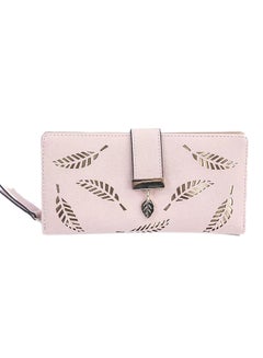 Buy Sleek Lightweight Casual Wallet Pink/Gold in UAE