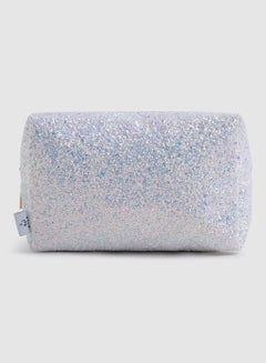 Buy Glitter Makeup Bag White in UAE