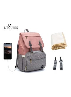 Buy Diaper Backpack Set With USB Charging in UAE