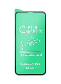 Buy 9D Pro Plus Nano Ceramic Film Screen Protector Born Gaming Anti-Broken Full Glue For Iphone 12 Mini Black-Clear in Egypt