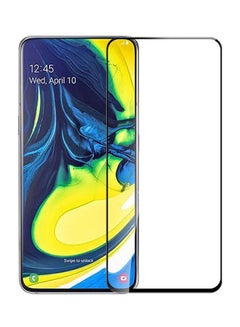 Buy Tempered Glass For Samsung Galaxy A80 Full Screen Protector  Frame Black-Clear in Saudi Arabia