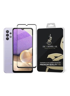 Buy For Samsung Galaxy A32 5D Full Screen Protector  Frame By Dl3 Mobilak Black-Clear in Saudi Arabia