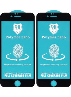 Buy Polymer Nano Screen Protector For Iphone 6 Mobile Phone Set Of 2 Black-Clear in Egypt