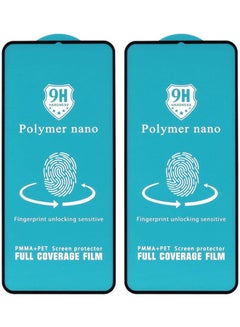 Buy Polymer Nano Screen Protector For Samsung Galaxy A90 Mobile Phone Set Of 2 Black-Clear in Egypt