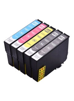 Buy 5-Piece Ink Cartridge Set Black/Blue/Yellow in Saudi Arabia