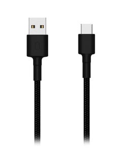 Buy Xiaomi USB-C Data Cable TPE Fabric Braided Type-C Data Cable Fast Charge Stable Data Transmission Charging Cable for Samsung Galaxy OnePlus Huawei with Type-C Interface Black in UAE