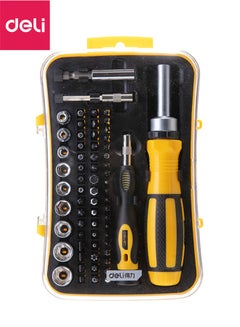 Buy 65-Piece Precision Screwdriver Set Yellow/Black/Silver in UAE