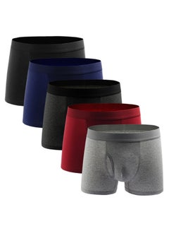 Buy 5-Piece Breathable Boxers Set Multicolour in UAE