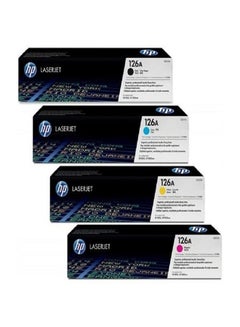 Buy 126A Pack Of 4 LaserJet Ink Toner Set Multicolour in UAE