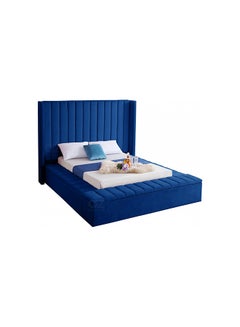 Atoz Furniture Hugo Velvet, Twin Bed And Mattress Combo