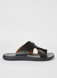 Buy Casual Flat Arabic Sandals Black in UAE