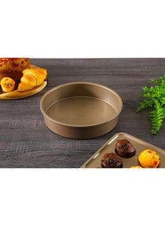 Buy Blanch Round Copper Cake Pan Brown 25 x 5cm in UAE