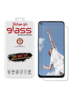 Buy For Oppo A52/A72/A92 Tempered Glass Screen Protector By Dl3 Mobilk Clear in UAE
