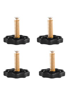 Buy 12-Piece Upgraded Hand Twist Leveling Nut Diameter 40mm And Heat Bed Compression Mold Die Springs With M4x30mm Screws Used Creality Ender-3 3D Printer Black/Gold in UAE