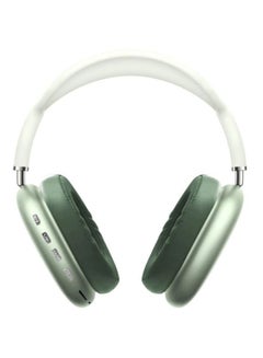 Buy P9 Bluetooth Wireless Headset Over-Ear Headphone With Mic Green/White in Saudi Arabia