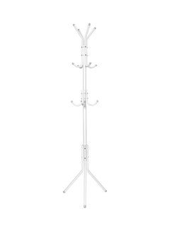 Buy 12 Hook Coat Rack Stand White in UAE