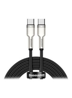 Buy Type C Cable, 100W USB C to C Fast Charging Cable PD3.0 5A, Braided Nylon Phone Charger USB C Cable for iPhone 15 Pro Max, 15 Plus, iPad mini, MacBook Pro/Air, iPad Pro, Samsung S23+, Huawei P60 2M Black in Egypt