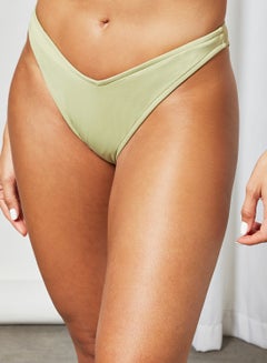 Buy Solid Bikini Bottoms Green in UAE