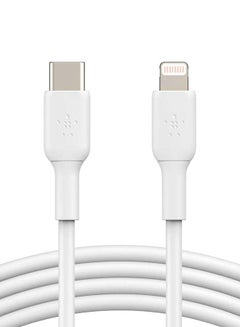 اشتري USB-C to Lightning Cable Boost Charge MFi-Certified iPhone USB-C Cable 1m White في السعودية