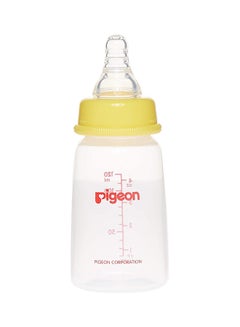 Buy Peristaltic Baby Nipple Nursing Feeding Bottle, Ultra-soft Silicone Rubber With Double Thickness, 120ml - Assorted in UAE