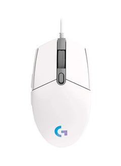 Buy G 203 Lightsync Optical Gaming Mouse White/Blue in Saudi Arabia