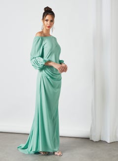Buy One Shoulder Dress Mint in UAE