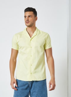 Buy Slim Fit Shirt Yellow in UAE