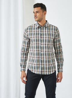 Buy Long Sleeve Check Print Shirt Multicolour in Saudi Arabia