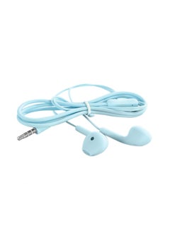 Buy Wired In-Ear Headphone With Mic Blue in Saudi Arabia