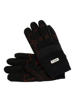 Buy Spandex Working Gloves Black/Red in UAE
