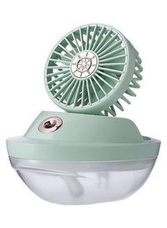 Buy USB Rechargeable Sailboat Humidifier With Fan QYX00196G Green in UAE