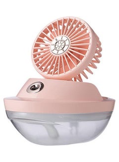 Buy USB Rechargeable Sailboat Humidifier With Fan Pink in UAE