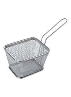 اشتري Mini Fry Basket Strainer With Handle Silver 12سم في الامارات