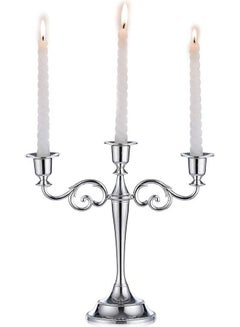 Buy Candle Holder Silver One Size in Saudi Arabia